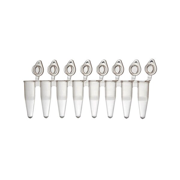 8-Tube PCR Strip, Flat Cap